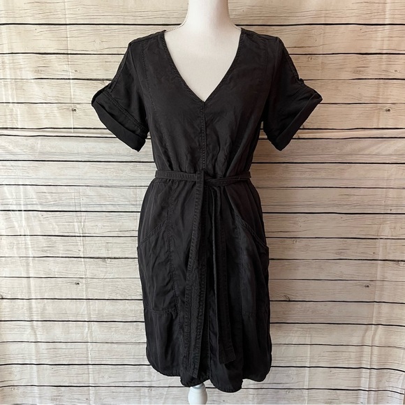 Pilcro and the Letterpress Dresses & Skirts - Anthropologie Pilcro and the Letterpress Black Shirt Dress SIZE Small